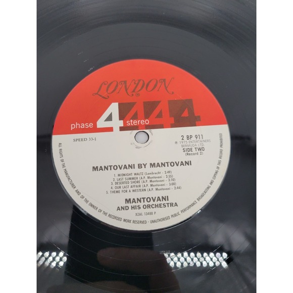 Mantovani & His Orchestra LP All Time Romantic Hits & Mantovani-2 LPS - Picture 10 of 12
